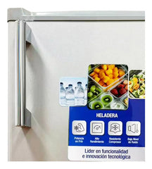 Heladera Frigobar Kanjihome Kjh-50vin-s Retro De 50lts Plateado