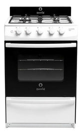 Cocina A Gas Escorial Master Style 4 Hornallas Blanca Encendido Eléctrico Blanco