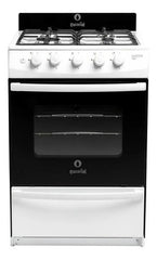 Cocina A Gas Escorial Master Style 4 Hornallas Blanca Encendido Eléctrico Blanco