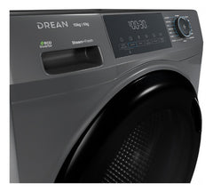 Lavasecarropas Drean Lscdr1006sg Gris 10kg Eco Inverter