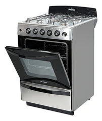 Cocina Multigas Florencia 5538 Acero De 4 Hornallas Clase A Color Acero Inoxidable