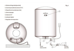 Termotanque Eléctrico Señorial Black Tsbe-60 Negro 60 L