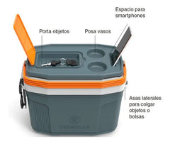 Heladera Conservadora Suv Termolar De 20l Gris Playa Picnic - Gris