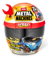 Playset Metal Machine Zuru 7613 Casco Rojo Construye Tu Auto Rojo