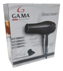 Secador De Pelo Ga.ma Eleganza Ion 2400w 3 Temp 2 Vel Negro