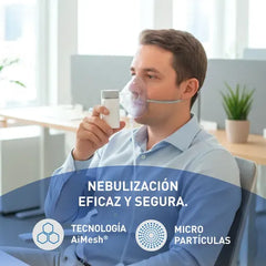 Nebulizador Para Niños Y Adultos Silfab Nm30 Mesh Breeze Go Blanco