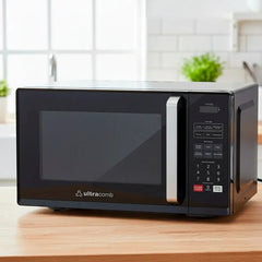 Microondas Digital De Mesa Ultracomb Hm8028 Negro 28 Lts Negro Con Grill