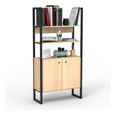 Biblioteca De Hierro Delos Dst22 Roble Nebraska Natural Cts Roble Nebraska Natural C/ Hierro Negro