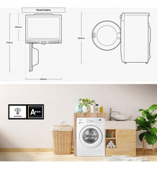 Lavarropas Samsung Ww70a4000 Automático Carga Frontal 7 Kg Inverter Blanco