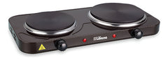Anafe Eléctrico Doble Liliana Aa904 5 Niveles 1000/1500w Negro