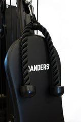 Multigimnasio Multigym Randers Con Lingotera 100 Kg Estructura Negro Tapizado Negro