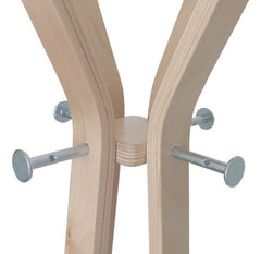 Perchero De Pie Nordico De Madera Natural Tio Musa Color Marrón Claro