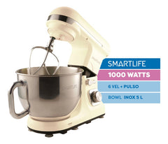 Batidora De Mesa Smartlife 1000 Watts Sl-sb0037i Color Beige Frecuencia 50 Hz X 60 Hz