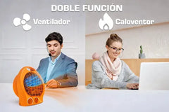 Caloventor Calefactor Con Termostato Kanji Kjh-ch103 2000w Color Naranja