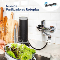 Purificador De Agua Rotoplas Max Sobre Mesada Negro