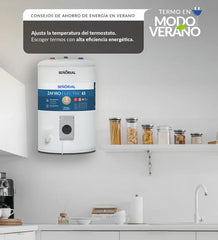 Termotanque Eléctrico Señorial Tesz-65 Zafiro Blanco 50 Litros Superior
