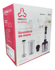 Mixer Ultracomb Lm2555 Minipimer Vaso 800ml Bowl Picador Cs Negro