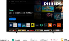 Smart Tv Led 55 4k 55pud8100 Titan Os Ambilight - Philips