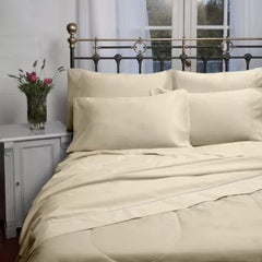 Juego De Sábanas Cannon 2 Plazas 1/2 Beige 200h 100% Algodón