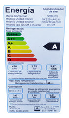 Aire Acondicionado Split Noblex Nxs25ha4cn On/off 2750w