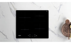 Anafe Whirlpool De Induccion 60cm 4 Hornallas Acm 807/ba Color Negro