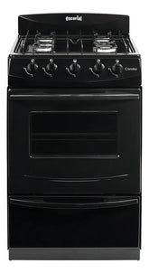 Cocina Negra Escorial Candor S2 Black 4 Hornallas Visor Y Parilla Gas Natural Negro