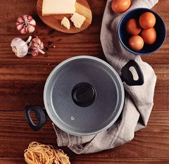 Bateria De Cocina Tramontina Antiadherente Linz 4 Piezas Color Negro