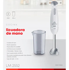 Licuadora De Mano Ultracomb Lm-2552 600w Inoxidable Inoxidable/blanco