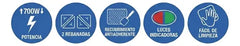 Sandwichera 2 Rebanadas Westinghouse Wh-sm700sw-02 Blanco