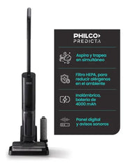 Aspiradora Y Trapeadora Inalámbrica Philco Predicta Phfwt14p Negro