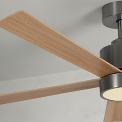 Ventilador De Techo Con Luz Liliana Vthm935r 1.35 M 50 Gris Oscuro Marrón Madera 5