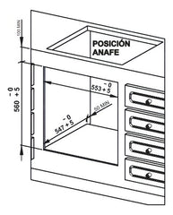 Horno Empotrable Eléctrico Florencia 7887e 64.5l Negro
