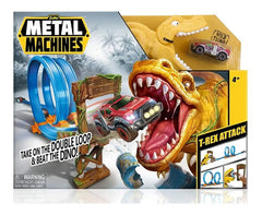 Metal Machines T-rex Attack Juego De Pistas De Construcción
