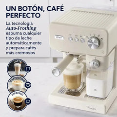 Cafetera Espresso Automatica Oster Primalatte 6604wa 15bares Blanco