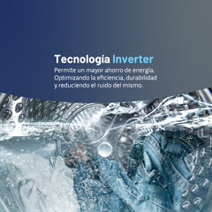 Lavarropas Bgh Inverter Carga Frontal 8kg Bwfe08s24ar Color Gris Oscuro