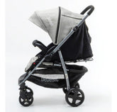 Coche De Paseo Bebesit 1390-e Gris Con Manillar Rebatible Gris Plateado