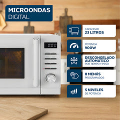 Microondas Digital Philco Mphdw23uap 900 W 23l Blanco