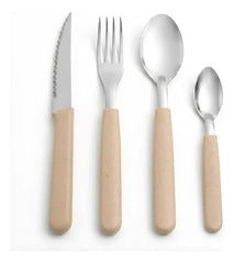 Set De 16 Piezas Juego De Cubiertos Inox Carol Linea Areia Damasco Areia