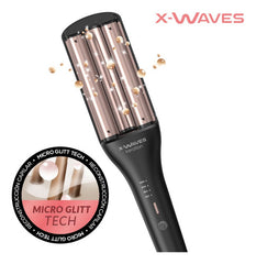 Rizador Ga.ma Keration X-waves Micro Glitt Tech Temp:220c Cs Negro