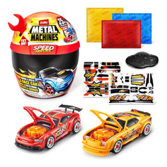 Playset Metal Machine Zuru 7613 Casco Rojo Construye Tu Auto Rojo