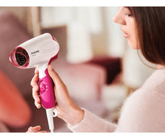 Secador De Pelo Philips Essential Bhd003 Blanco Y Rosa 1400w Color Blanco/rosa