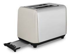 Tostadora Atma Toat21vcp Blanco Ranuras Extra Ancha Vintage Blanco