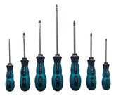 Set 7 Destornilladores Puntas Magnéticas Planas Y Philips Tm Acero Cromo Vanadio