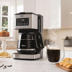 Cafetera Programable De 12 Tazas Oster Bvstdc4403 Plateado