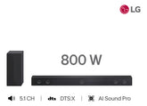 Barra De Sonido Con Subwoofer LG Sh7q Color Negro 800w