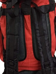 Mochila Camping Trekking Outdoor Rojo-negro De 90lts