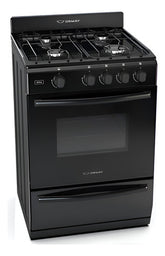 Cocina Multigas Ormay Vita Negro 4 Hornallas 91l Clase A - Negro