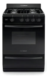 Cocina Multigas Ormay Vita Negra 4 Hornallas Horno Visor Negro
