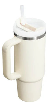 Vaso Stanley Quencher 887 Ml Edición Limitada H2.0 Cream Beige Lisa