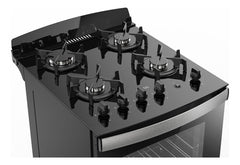 Cocina Multigas Atma Ccmo56n Mesada Vidrio Templado 56cm Negro